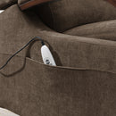Kayla Chocolate Power Recliner w/Lift & Heating & Massage - Ornate Home