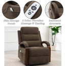 Kayla Chocolate Power Recliner w/Lift & Heating & Massage - Ornate Home