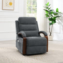 Kayla Gray Power Recliner w/Lift & Heating & Massage - Ornate Home