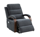 Kayla Gray Power Recliner w/Lift & Heating & Massage - Ornate Home
