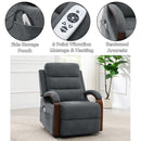Kayla Gray Power Recliner w/Lift & Heating & Massage - Ornate Home