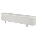 Keely White High Gloss TV Stand - Ornate Home