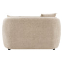 Keith Beige Chenille Loveseat w/2 Pillows - Ornate Home