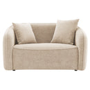 Keith Beige Chenille Loveseat w/2 Pillows - Ornate Home
