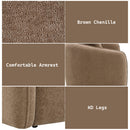 Keith Brown Chenille Sofa w/3 Pillows - Ornate Home