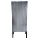 Kini Gray Corduroy & Black Side Chair (Set of 2) - Ornate Home