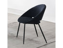 Klaus Navy/Black Side Chair (Set of 2) - Ornate Home
