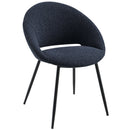 Klaus Navy/Black Side Chair (Set of 2) - Ornate Home
