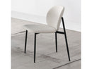 Klaus White/Black Side Chair (Set of 2) - Ornate Home