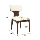 Koen Beige/Brown Oak Side Chair (Set of 2) - Ornate Home