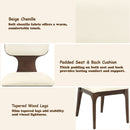 Koen Beige/Brown Oak Side Chair (Set of 2) - Ornate Home