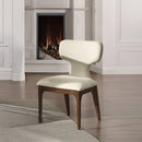 Koen Beige/Brown Oak Upholstered Side Chair (Set of 2) - Ornate Home