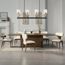 Koen Beige/Brown Oak Upholstered Side Chair (Set of 2) - Ornate Home