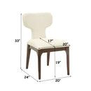 Koen Beige/Brown Oak Upholstered Side Chair (Set of 2) - Ornate Home