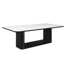 Koen Black Dining Table w/Ceramic Top - Ornate Home