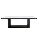 Koen Black Dining Table w/Ceramic Top - Ornate Home