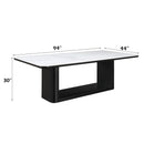 Koen Black Dining Table w/Ceramic Top - Ornate Home