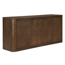 Koen Brown Oak Server - Ornate Home