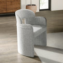 Kyree Chenille/Walnut Arm Chair (Set of 2) - Ornate Home