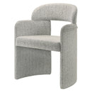 Kyree Chenille/Walnut Arm Chair (Set of 2) - Ornate Home