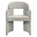 Kyree Chenille/Walnut Arm Chair (Set of 2) - Ornate Home