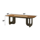 Kyree Walnut Dining Table - Ornate Home