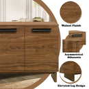 Kyree Walnut Server - Ornate Home