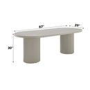 Laela White Dining Table - Ornate Home