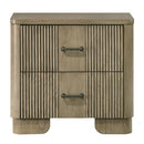 Lakkari Antique Oak Nightstand - Ornate Home