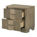 Lakkari Antique Oak Nightstand - Ornate Home