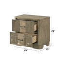 Lakkari Antique Oak Nightstand - Ornate Home