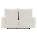 Lalisa Cream Power Motion Loveseat - Ornate Home