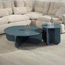 Lamond Teal High Gloss End Table - Ornate Home