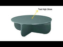 Lamond Teal High Gloss End Table - Ornate Home