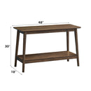 Lamonte Walnut Sofa Table w/Shelf - Ornate Home