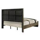Lance Beige/Distressed Oak Eastern King Bed - Ornate Home