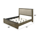 Lance Beige/Distressed Oak Eastern King Bed - Ornate Home
