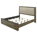 Lance Beige/Distressed Oak Queen Bed - Ornate Home