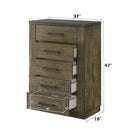 Lance Distressed Oak Chest - Ornate Home