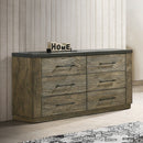 Lance Distressed Oak Dresser - Ornate Home