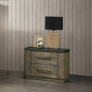 Lance Distressed Oak Nightstand - Ornate Home