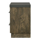 Lance Distressed Oak Nightstand - Ornate Home