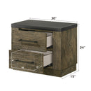 Lance Distressed Oak Nightstand - Ornate Home