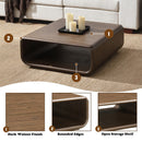 Lanza Dark Walnut Coffee Table - Ornate Home