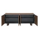 Lanza Dark Walnut Console Table - Ornate Home