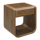 Lanza Dark Walnut End Table w/Drawer - Ornate Home