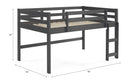 Lara Gray Loft Bed - Ornate Home
