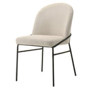 Lark Chenille/Black Side Chair (Set of 2) - Ornate Home