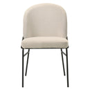 Lark Chenille/Black Side Chair (Set of 2) - Ornate Home