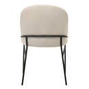 Lark Chenille/Black Side Chair (Set of 2) - Ornate Home
